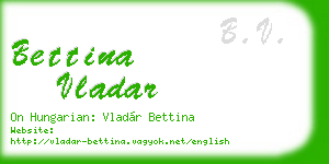 bettina vladar business card